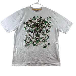 5ive Jungle Y2K Graphic Tee Crew Neck Men's 2XL Cotton Jessie Pinkman White READ
